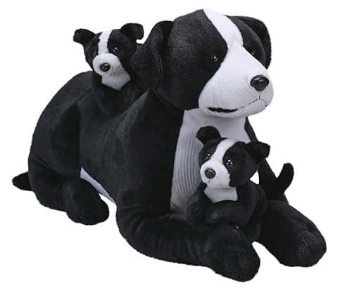 Wild Republic Cuddlekins Jumbo Mutter Pitbull Mix, Plüschtier, 76 cm, Plüschspielzeug, Füllung besteht aus recycelten Wasserflaschen
