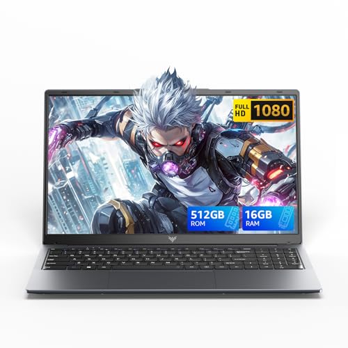Image of ACEMAGIC 2025 LX15 Laptop, 15.6-inch FHD (1920 x 1080) Display, Intel N97 Processor, 16GB DDR4 RAM, 512GB SSD, Windows 11 Pro, Wi-Fi 5, 180 Fold, Ideal for Work & Study