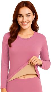 ELEG & STILANCE Thermal Tank Top Womens Fleece Lined Underwear Tops Undershirt for Sando Wool Cami Warm Base Layer Vest Sc... Price In India