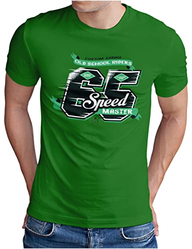 T-Shirt Oldschool Car Racing OM3 pour Homme - Couleur Vert Taille 4XL