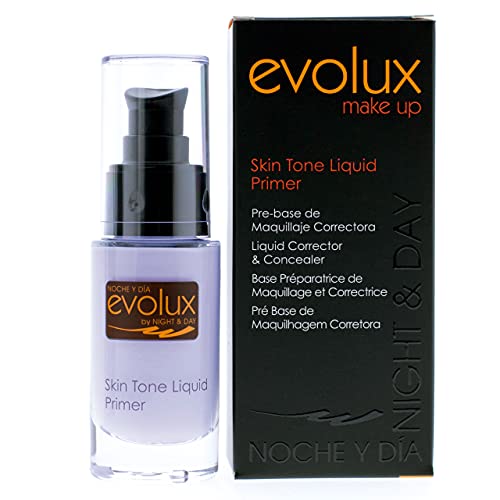 Pre-base correctora de tono Color N.59, EVOLUX Skin Tone Liquid Primer, 30ml.