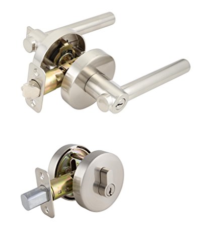 Free Shipping 🛒 Design House 580985 Eastport Entry Combo, Satin Nickel, 6 Piece