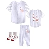 Baby Boy Girl Halfway to One 1/2 Baseball Shirt Pant Suit Half Birthday Infant Newborn Clothes 6 Months