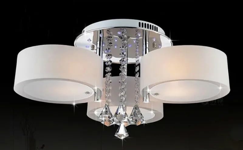 Lustres modernes en cristal de prestige, plafonnier à 3 lumières