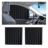 VAGURFO 2 Pcs Car Window Shade,Privacy Magnetic Blinds Curtains,Car Window Curtains Car Back Window...