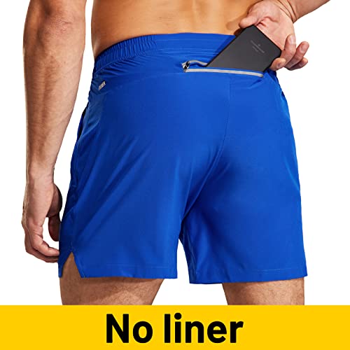 Image of MIER Men's Workout Running Shorts Lightweight Active 5 Inches Shorts with Pockets, Quick Dry, Breathable