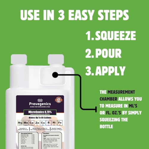 MicroGenics 0.75% | 32 fl. oz. | Contains .75% Magnesium, .75% Manganese, .75% Zinc, .75% Copper, .75% Boron, .75% Nickel and .75% Iron | Liquid Fertilizer | Makes up to 60 Gallons