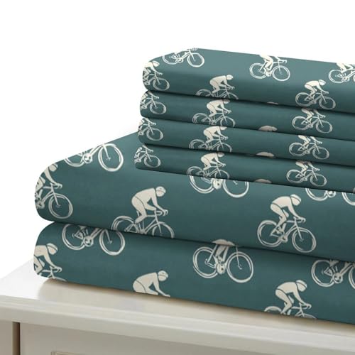 Parure de lit double 200x200cm au design numérique premium