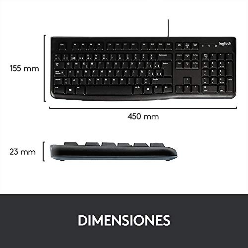 Logitech K120 Kabelgebundene Tastatur für Windows – Ansicht 2