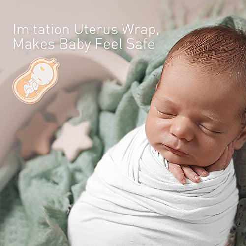 Image of Premium Soft Muslin Cotton Newborn Baby Swaddle Blanket Unisex Swaddle Wrap Silky Swaddle Blankets Neutral Receiving Blanket for Newborn Boys and Girls Large 47 x 47 inches(120x120cm) (White)