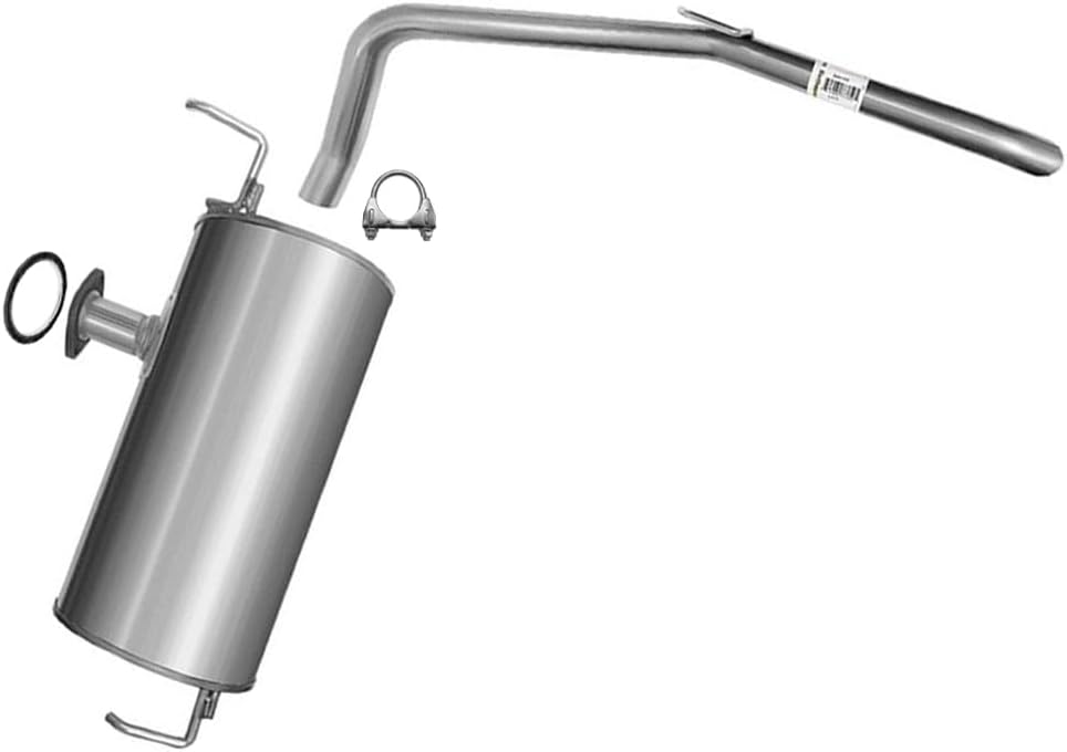 Northeastern Exhaust | Stainless Steel Exhaust Muffler & Tail Pipe Exhaust System Kit Compatible for 2004-2006 Toyota Sienna 3.3L | Free Gasket and Clamp Included | Automotive Replacement Part