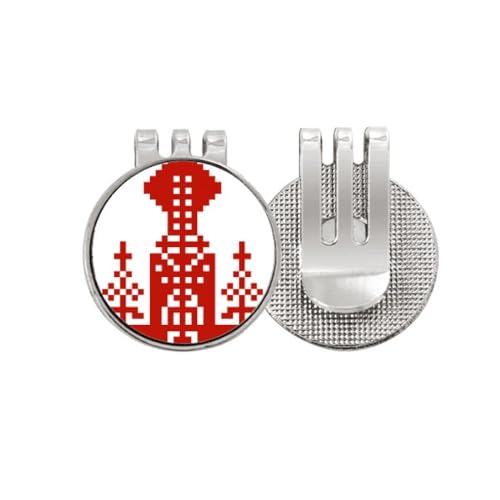 Marqueur de balle de golf Russie émail magnétique marqueur de balle mosaïque