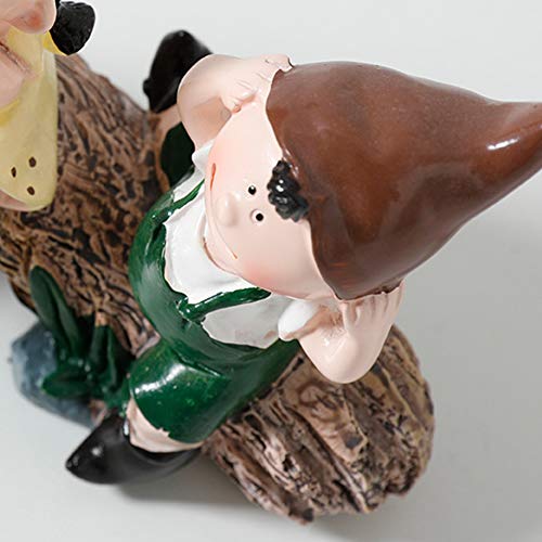 Figurine de souche anti-stress sculpture résine déco pour bureau et maison - 6