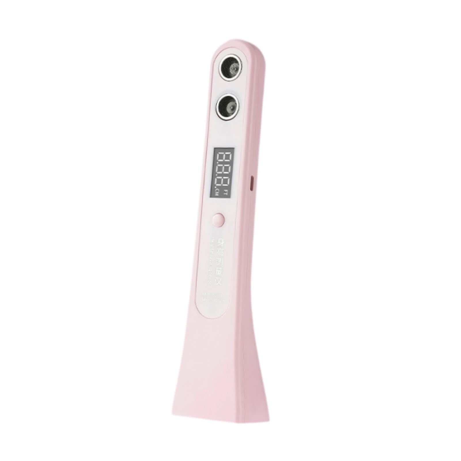 Sharplace Medidor de Altura Portátil con Pantalla Digital, de Medición, Sonido, Medición Precisa, Medidor de Altura de Crecimiento Portátil de 8 W, Rosa