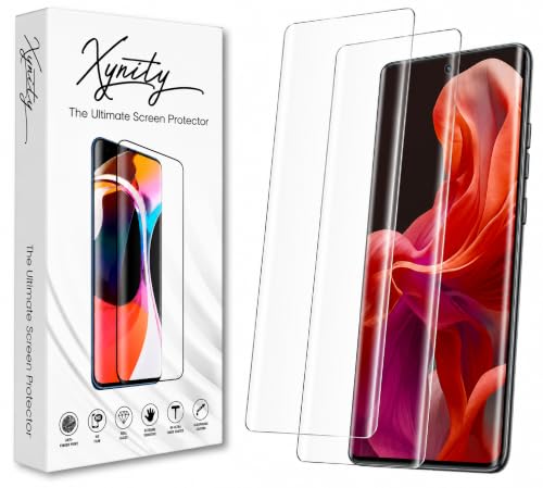 Image of Xynity Ultra Curved UV Tempered Glass for Motorola G85 / G96 (Pack of 2) - Full Curved Screen Coverage with Easy Installation Kit