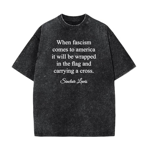 Ship Next Day,When Fascism Comes to America Protests Tshirts for Men Trendy