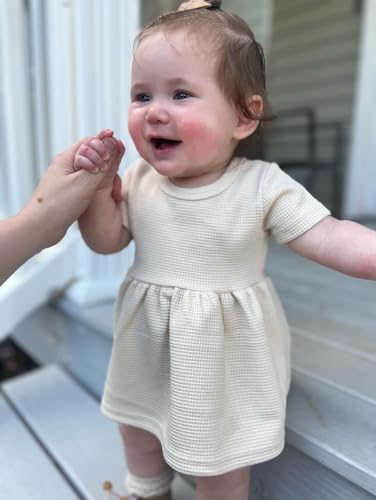 Unutiylo Preemie Newborn Baby Girl Clothes 0-18M Knitted Tunic Top Short Set Summer Outfits Premie Girls Clothing Set3