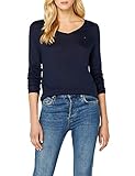  Tommy Jeans Damen BASIC VN SWEATER Langarm Regular Fit Pullover Blau (Navy Blazer 416) XX-Small
