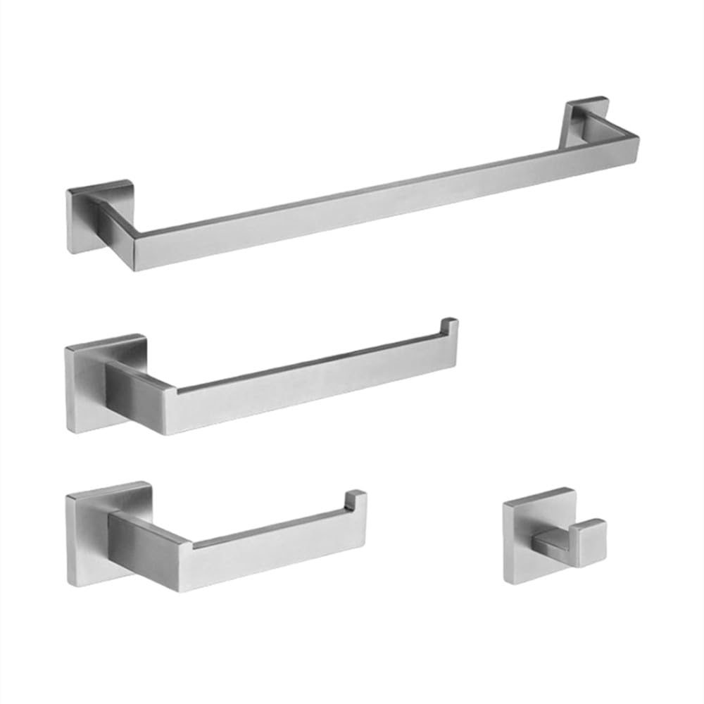 BKSXSOP Black Bronze Polished Mirror Towel Bar Rack - Bathroom Accessories for Towels, Toilet Paper, Robes & Napkin Rings Durable Stylish Design