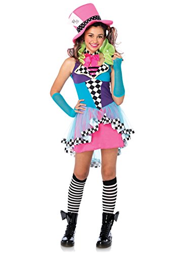 Leg Avenue Women's 3 Piece Mayhem Hatter, Multi, Medium/Large