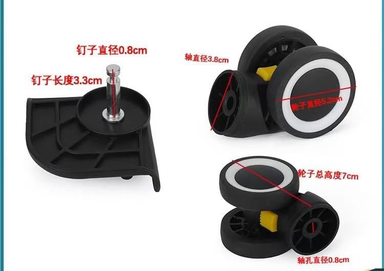 荷物用アクセサリー、サイレントユニバーサルホイール(Gray)