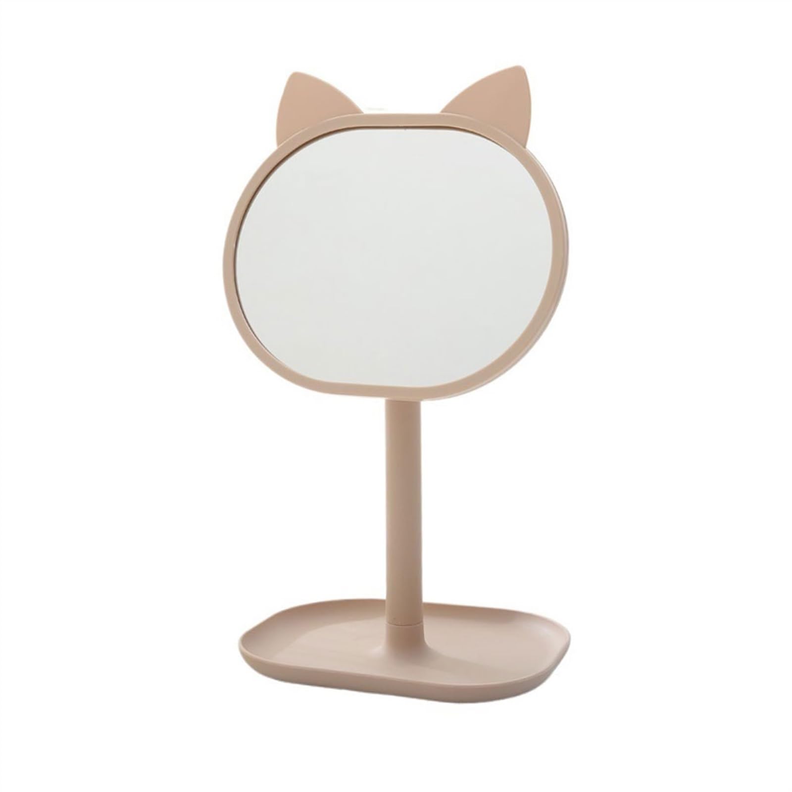 GHJrtHFJ Desk mirror, Bedroom Dorm Mirror Makeup Large Desktop Dressing Tabletop Cosmetic(Bruin)