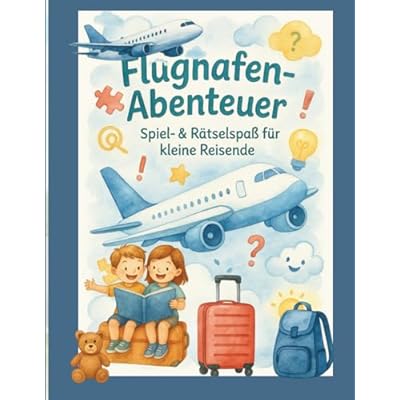 Flugzeug Abenteuer Buch f&uuml;r Kinder Mal-, R&auml;tsel- & Spielspa&szlig; f&uuml;r kleine Reisende