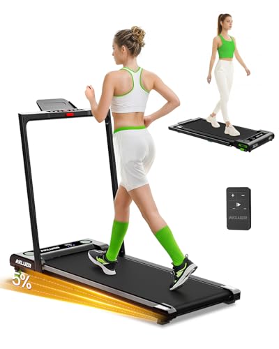 Image of Walking Pad with Incline, Akluer Incline Treadmills for Home, 2.5 HP Under Desk Treadmill Small with Remote Control, Walking Pad Small Treadmill with LED Display