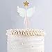 WIKI FIESTA Decoration Baptême Ange Table, Decoration Gateau Bapteme, Ailes d'Ange Décoration Gâteau