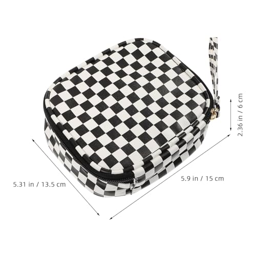 Bolsa De Período Com Zíper Bolsa De Armazenamento De Absorvente Higiênico Bolsa De Couro Pu Bolsa De