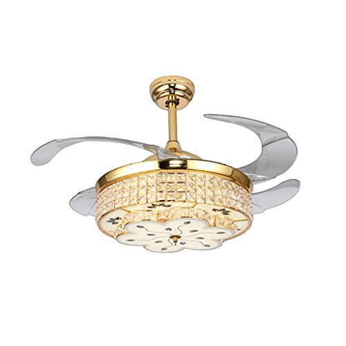 Ventilateur de plafond cristal 42" YangRy pour salle à manger lumineuse