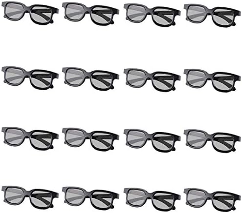 GELETE 3D Movie Glasses Passive Unisex Three-D Glasses Real-D Polarized Cinema Glasses (16 Pack)