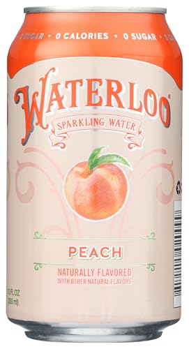 Image of Waterloo Sparkling Water Waterloo Peach Sparkling Water, 12 Fl oz, 12 Fl oz