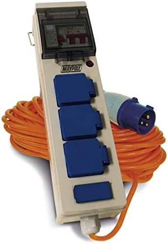 MP Essentials3 Way Mobile Mains Unit Caravan Motorhome Campsite Power Hook Up RCD Cable Lead
