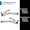 TRQ Front Lower Control Arm with Ball Joint Set Compatible with 2015-2016 Cadillac Escalade Escalade ESV 2014-2017 Chevrolet Silverado 1500 Suburban Tahoe GMC Sierra 1500 Yukon Yukon XL #1