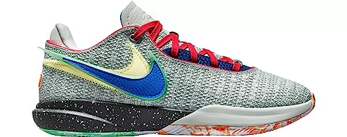 Nike Boys 814443-403 Fitness Shoes, Light Silver Hyper Royal Multi Colored, 10 US