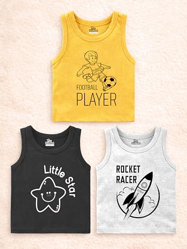 Image of Kidbee Cotton Vests for Boys & Girls (Set of 3)