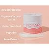 Kopari Peptide Glow Hydrating Moisturizer Face Cream | Hyaluronic Acid All Natural Vegan Coconut Lightweight Cream for Everday Use For Smooth Skin, Combats Fine Lines and Wrinkles | Cruelty Free 1.7oz