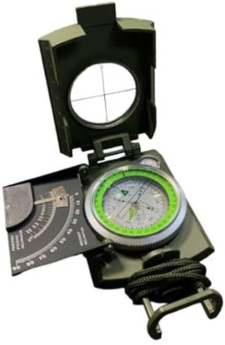 Military Olive Metal Case Compass - 4703