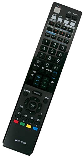 ALLIMITY GA841WJSA Control Remoto reemplazado por Sharp AQUOS TV RRMCGA841WJSA LC-32LU700S LC-32LX700RU LC-40LE700E LC-40LU700E LC-32LE600E LC-32LU705E LC-40LE600S LC-40LE705S LC-40LU700S