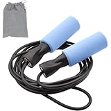 FEELCAT スピード縄跳び 縄跳び - 燃えるような速い縄跳び - ボクシング、総合格闘技、トレーニング器具、格闘技用の持久力トレーニング、または男性、女性、子供用のフィット感調節(ベビーブルー-1801)