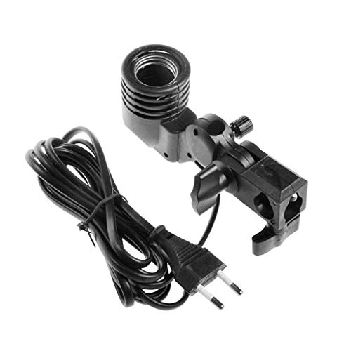 Boosty Single Light Socket Holder – E27 Lamp Base with Adjustable...