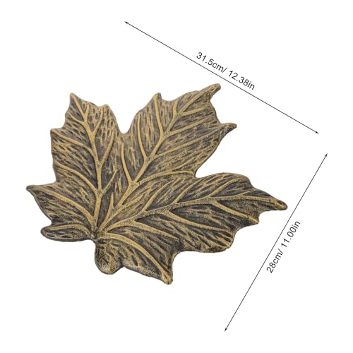 Feuille d'érable en bronze forgé pour salon rétro et chic - 2