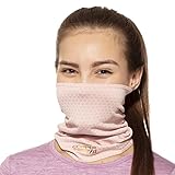 Copper Fit Baby Girls' Big Guardwell Face Cover and Neck Gaiter, Pink, Youth