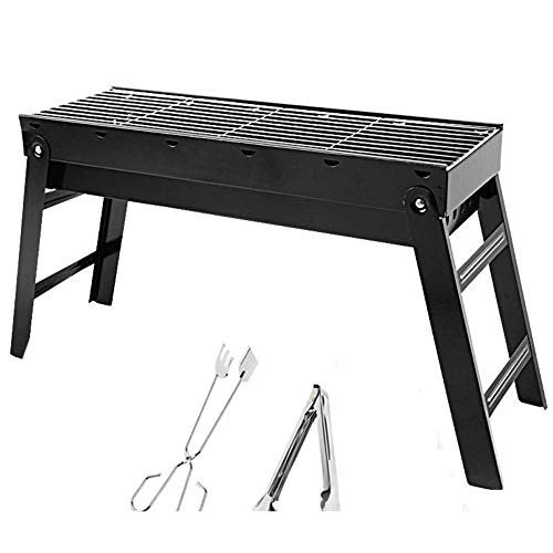 WILLBBQ Holzkohlegrill Hibachi Style - Zusammenklappbarer Campinggrill Für Garten Und Outdoor