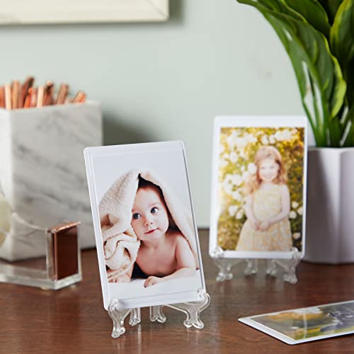 image for Juvale 24 Pack Mini Easels, Card Stand for Baseball Sports Trading Car