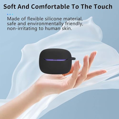 Image of Soft Silicone Case Cover Compatible for Tune Beam 2 (Black)
