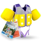 Kids Pool Floaties 1-2-3-5-7-9 Years Old, Toddler Swim Vest 20-30-50-70 Pounds, Comfortable Exten...