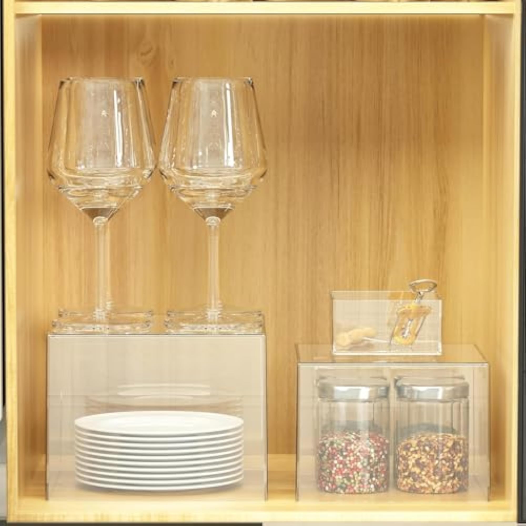 Acrylic Boxes for Display as Buffet Risers