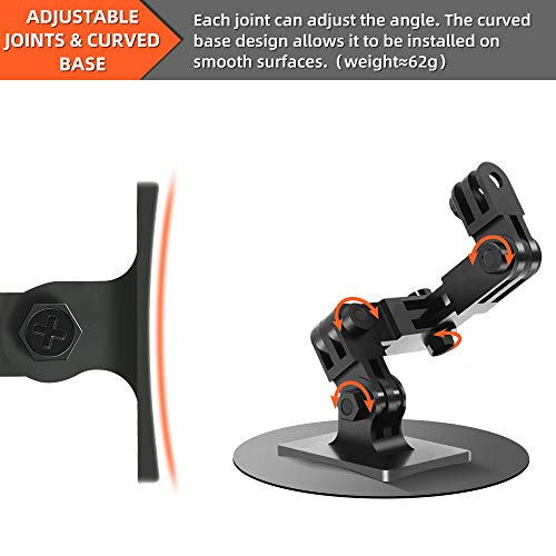 Surewo Aluminum Motorcycle Helmet Chin Mount Compatible With Gopro Hero 11/10/9/8/7/(2018)/6/5 Black ,Dji Osmo Action 2,Insta360 One R/Akaso/Crosstour,And More #TOP2